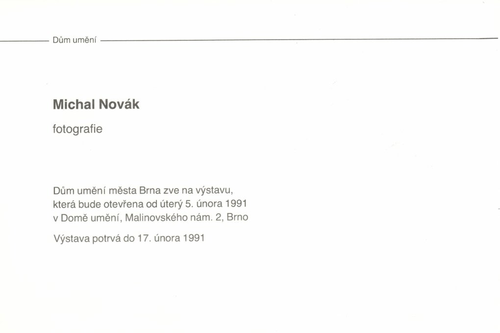 Michal Novák – fotografie